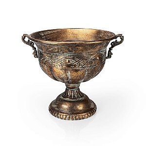 Ânfora Olho com Alça Metal Gold - G