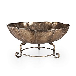 Base Flor com Pé Metal Gold - M