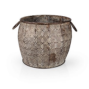 Cachepot Metal Karnak 34x34x28 - 3 Un