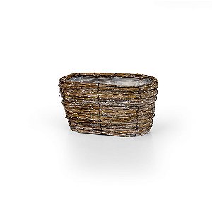 Cachepot Ninho Oval - P 25x13,5x13,5