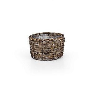 Cachepot Ninho Redondo Baixo - M 22x22x14