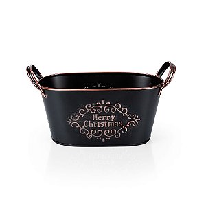 Cachepot Oval Metal Liverpool - M 29x14x13