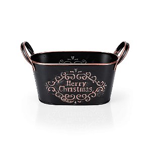 Cachepot Oval Metal Liverpool - P 23x12x11