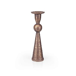 Castiçal Metal Rose Jafar - M 9,5x9,5x31