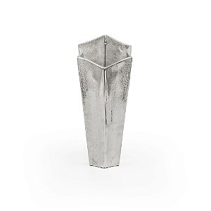 Vaso Metal Geiser Silver - M 15X15X36,5