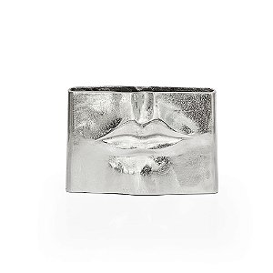 Vaso Metal KISS Silver - M 30,5X10X20