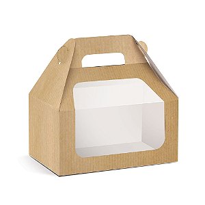 Caixa Maleta Kids com Visor Kraft P 9x6x9 - 10 Un