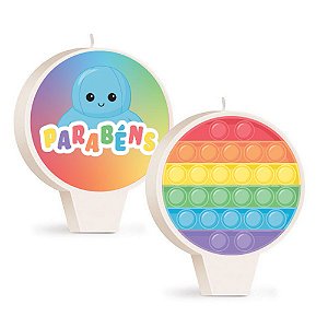 Vela Redonda Dupla Face Pop It (Fidget Toys)