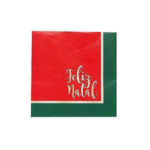 Guardanapo Estampado Feliz Natal - 20 Folhas
