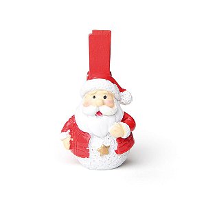 Prendedor Noel Vermelho - 6 Un