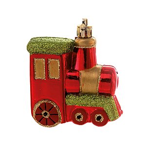 Enfeite para Pendurar Trem Vermelho - 3 Un