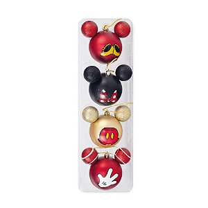 Bola Acessorios Mickey e Minnie 8cm - 4 Un