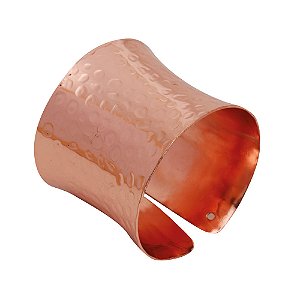 Porta Guardanapo Argola Textura Rose Gold - 4 Un