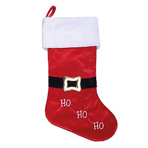 Bota Cinto Hohoho Vermelho e Preto e Branco 55cm