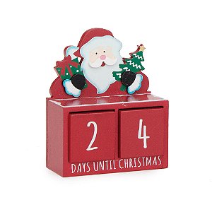 Calendario Natalino com Noel Segurando Pinheiro