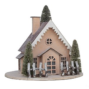 Casa Decorativa com Led e Chamine