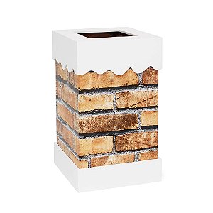 Chamine Decoraiva em Mdf Branco P