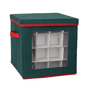 Caixa Organizadora com Alça para 64 Enfeites