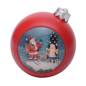 Globo Água Bola Noel Criança Vermelho