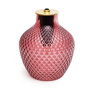 Luminaria Xadrez Vermelho