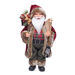 Noel com Esquis e Lanterna  40cm