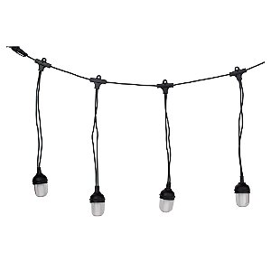 Projetor 10 Leds Estrelas Luz Clara Preto Bivolt