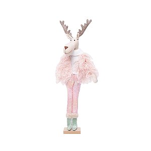 Rena com Calça e Casaco Rosa e Verde