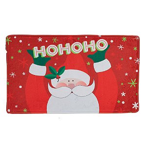 Tapete Noel Hoho Vermelho e Branco 45X75
