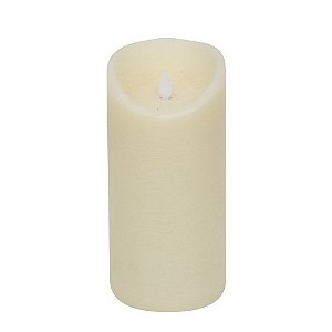 Vela Redonda com Led Marfim G