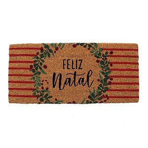 Capacho Feliz Natal Guirlanda Juta
