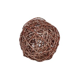 Bola Ratan Rose Gold 10cm