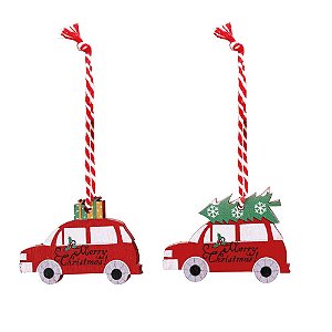 Enfeite para Pendurar Carro com Pinheirinho - 8 Un