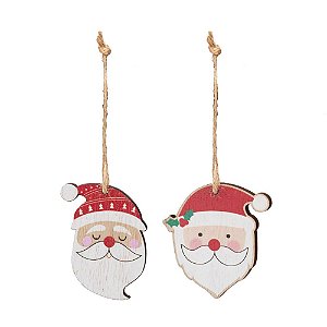 Enfeite para Pendurar Rosto Noel - 8 Un