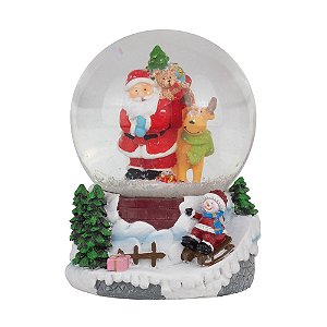 Globo de Água Base 3D com Luz e MúsicA