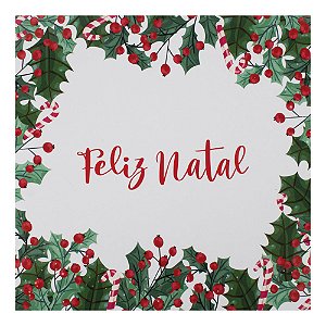 Guardanapo Feliz Natal 32,5X32,5 com 20 Folhas