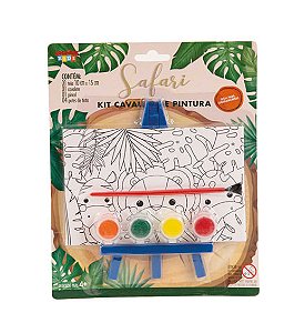 Lembrancinha Licenciada - Kit Cavalete para Pintura Safari - 1 Un