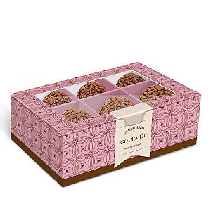 Caixa Para 6 Brigadeiros Gourmet Pink 12,5x8,5x4,5cm - 10 Un