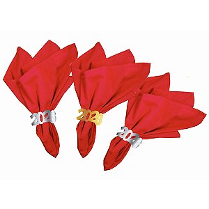 Porta Guardanapo Decorativo Reveillon 2026 - 6 Un