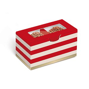 Caixa Para 2 Brigadeiros Hit Vermelha 8,5x5x4,5cm - 10 Un