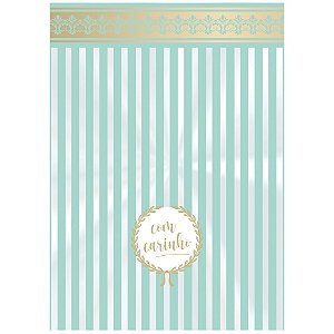 Saco Transparente Regist 10X14 Com Carinho Acqua - 50 Un