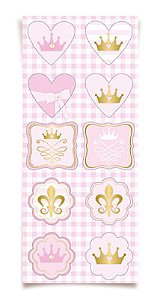Reinado da Princesa - Adesivo Decorativo - 30 Un