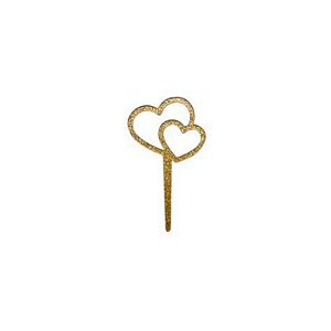 Mini Topo Coração Dourado - HA342