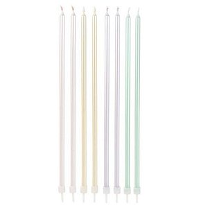 Vela Palito Gigante Candy Colors Metalizada - V160 - 8 Un