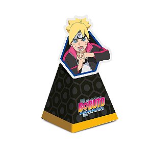 Caixa Cone com Aplique Boruto 6,5x6,5x12,5cm - 8 Un