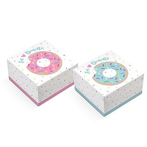 Caixa Lembrancinha Donuts Composê - 8 Un