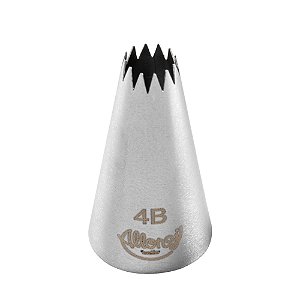 Bicos para Confeitar Pitanga Aberta Aço Inox Nº4B - Cromus Allonsy