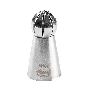 Bicos para Confeitar Russo Esfera Aço Inox Nºn102 - Cromus Allonsy