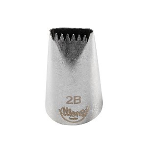 Bicos para Confeitar Serra Aço Inox Nº2B - Cromus Allonsy