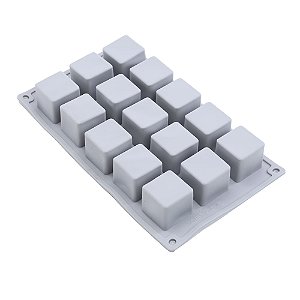 Forma de Silicone 26X15X3,2cm - Monoporção Mini Cubo - Cromus Allonsy