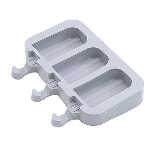 Forma de Silicone 19,5X14,5X2,5cm Picole Cakesicle 3 Cavidades - Cromus Allonsy